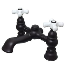 Kingston Brass CC1136T5 Vintage 7" Center Deck-Mount Clawfoot Tub Faucet, Oil Rubbed Bronze