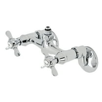 Kingston Brass CC2131BEX Essex Wall-Mount Tub Filler Faucet with Riser Adapter in Polished Chrome
