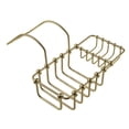 thumbnail image 1 of Kingston Brass CC2167 8-3/8 Inch Clawfoot Tub Hanging Soap and Sponge Holder in Brushed Brass, 1 of 3