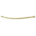 thumbnail image 1 of Kingston Brass CC3177 47-60 in. Edenscape Stainless Steel Adjustable Curved Shower Curtain Rod, Brushed Brass, 1 of 5