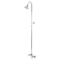 Kingston Brass CCK2131PX Vintage Wall Mount Shower Combo in Polished Chrome