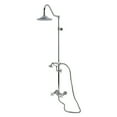 thumbnail image 1 of Kingston Brass CCK3661PX Kingston Wall Mount Rain Drop Shower System with Hand Shower, Polished Chrome, 1 of 4