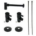 thumbnail image 1 of Kingston Brass CD53300DLLKB30 Trimscape Modern Plumbing Sink Trim Kit with Bottle Trap, Matte Black, 1 of 4