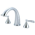 thumbnail image 1 of Kingston Brass KS2361CFL Century Two-Handle Deck Mount Roman Tub Faucet, Polished Chrome, 1 of 4