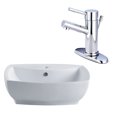 thumbnail image 1 of Kingston Brass EV8145KS8421DL Wash Basin and Faucet Combo, White, 1 of 1