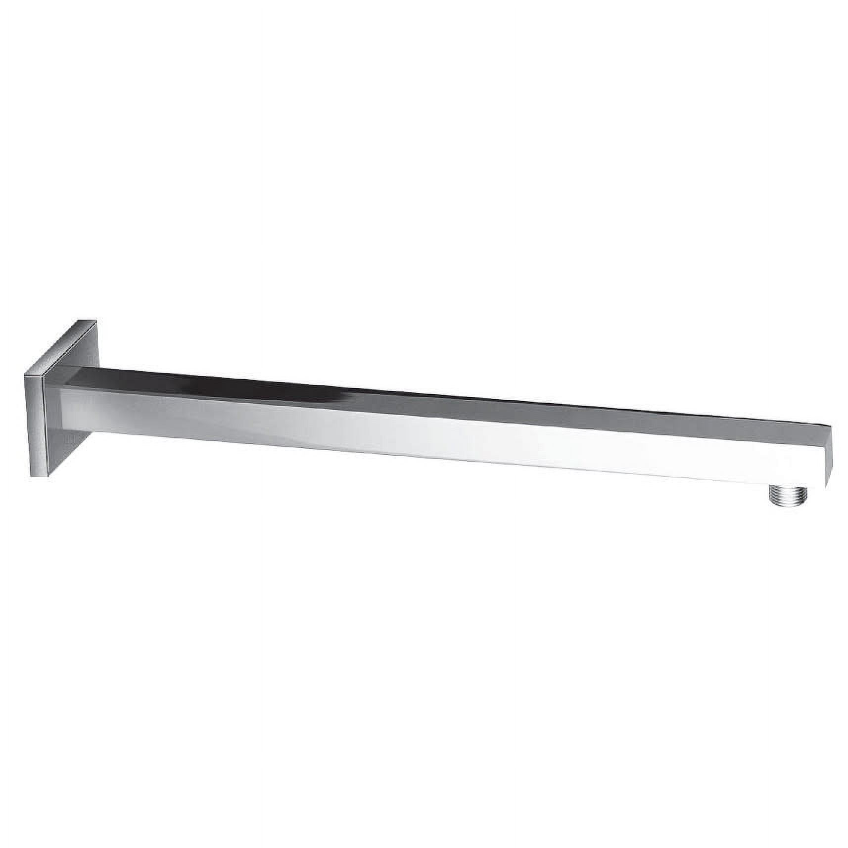 Kingston Brass K4161 Shower Scape 15-3/4" Square Rain Drop Shower Arm with Flange, Polished Chrome
