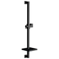 thumbnail image 1 of Kingston Brass KX8260 Claremont 24-Inch Stainless Steel Shower Slide Bar with Soap Dish in Matte Black, 1 of 4