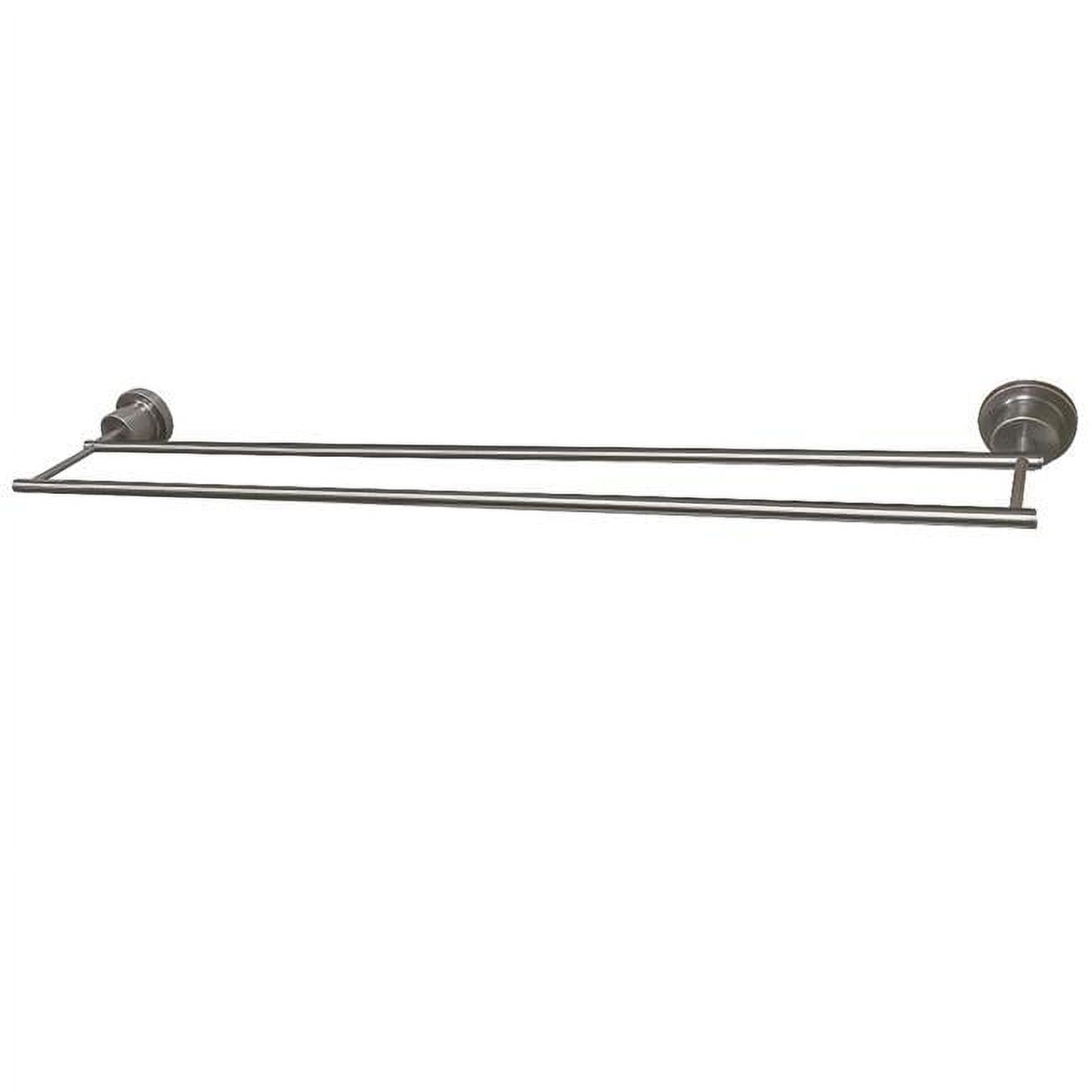 Brushed Nickel 30-Inch Wall Mounted Dual Towel Bar