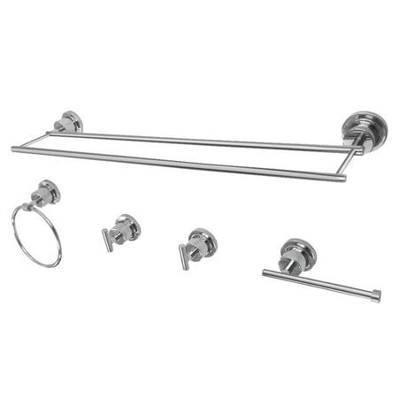 Kingston Brass Concord 5-Piece Bathroom Accessory Set in Polished Chrome
