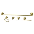 thumbnail image 1 of Kingston Brass BAH8230478SB Concord 5-Piece 30-Inch Towel Bar Bathroom Accessory Set in Brushed Brass, 1 of 6