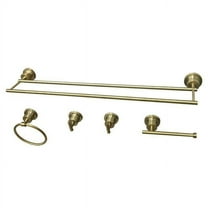 Kingston Brass BAH8213478SB Concord 5-Piece Bathroom Accessory Sets, Brushed Brass