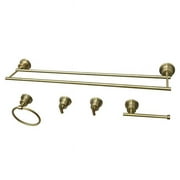 Kingston Brass  Concord 5-Piece Bathroom Accessory Sets  Brushed Brass