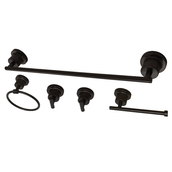 Kingston Brass Concord 5-Piece Bathroom Hardware Set Oil Rubbed Bronze Oil Rubbed Bronze Finish