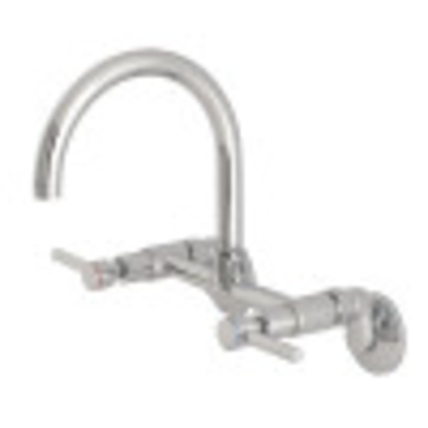 Concord Polished Chrome Wall Mount Kitchen Faucet with Lever Handles