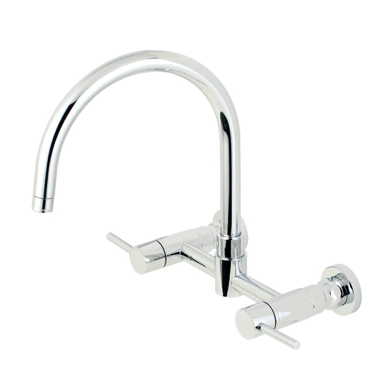 Kingston Brass KB5720SP 8-Inch Centerset Kitchen Faucet – Single Handle, Side Sprayer, Polished Chrome, 1.8 GPM