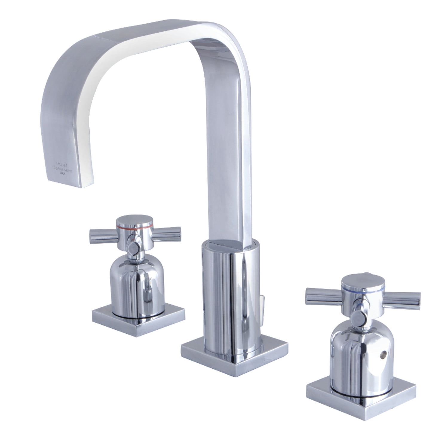 Kingston Brass Concord Widespread Bathroom Faucet with Satin Nickel Finish and Pop-up Drain