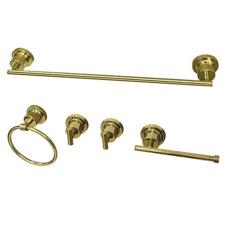 Kingston Brass 16 Inch Grab Bar with Easy Mounting Kit, Brushed Brass Finish