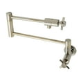 thumbnail image 1 of Kingston Brass KS4106DX Concord Wall Mount Pot Filler Faucet, Polished Nickel, 1 of 7