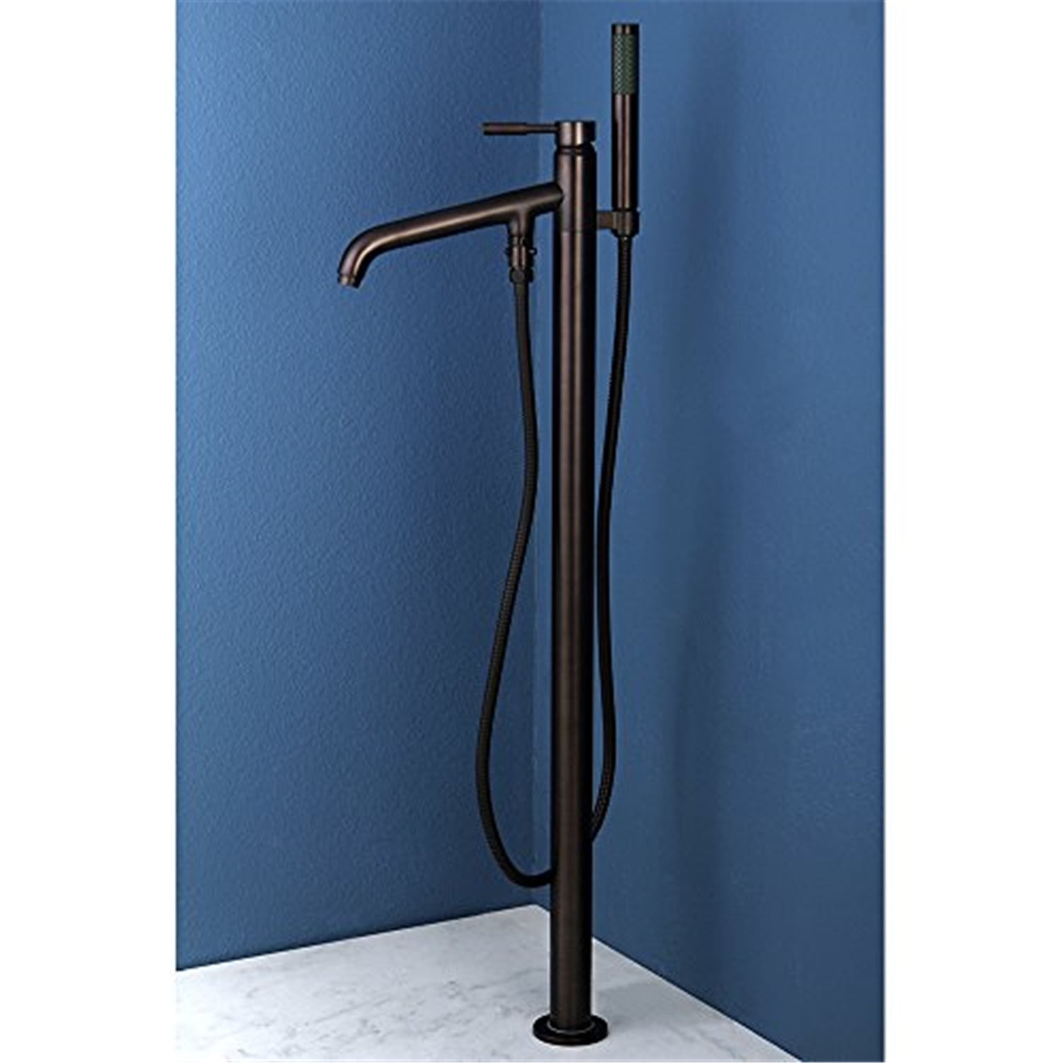 Oil Rubbed Bronze Freestanding Tub Faucet with Hand Shower