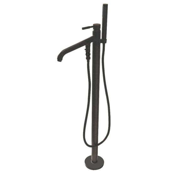 Kingston Brass KS8135DL Concord Freestanding Tub Faucet with Hand Shower, Oil Rubbed Bronze