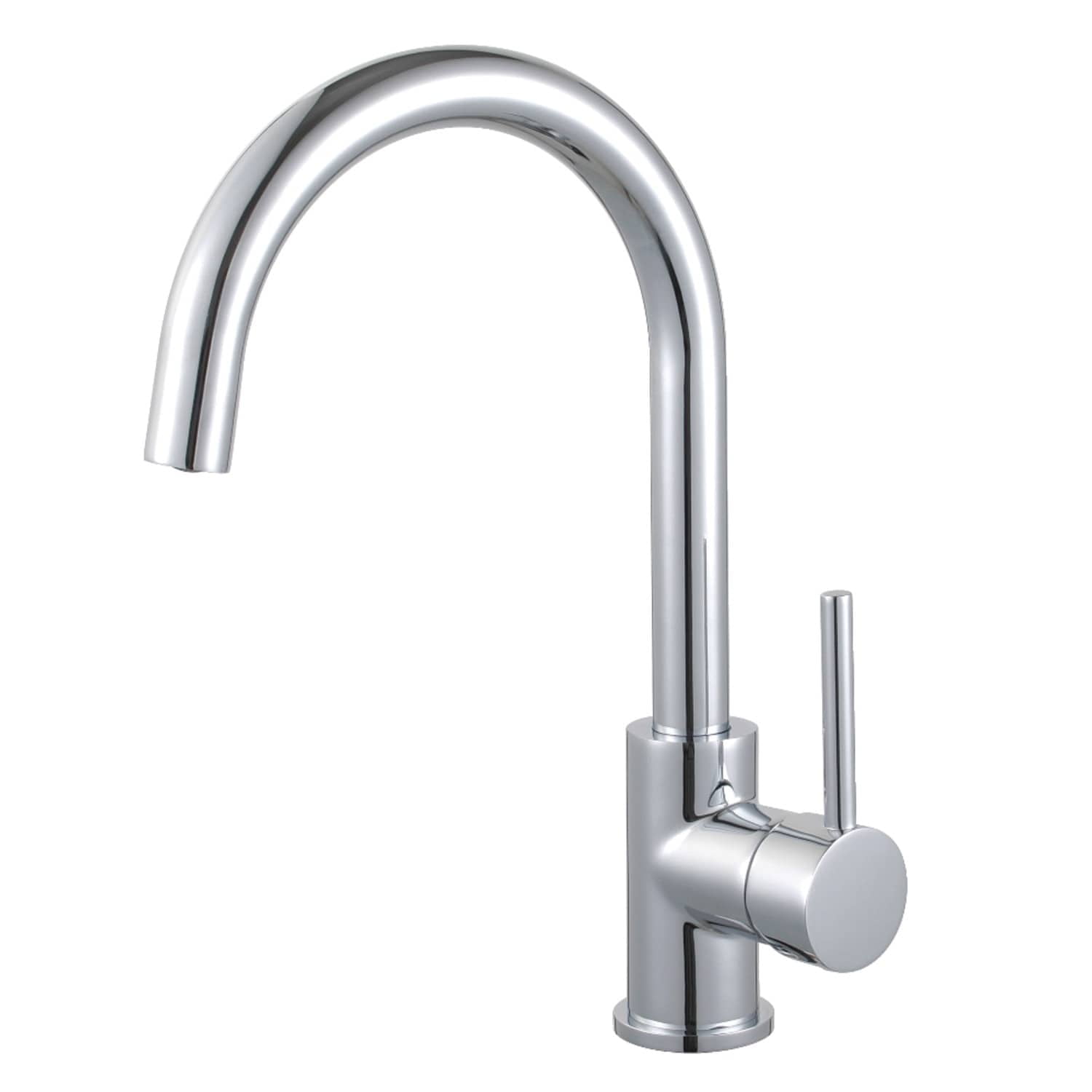 Polished Chrome Single-Handle Deck Mount Vessel Faucet