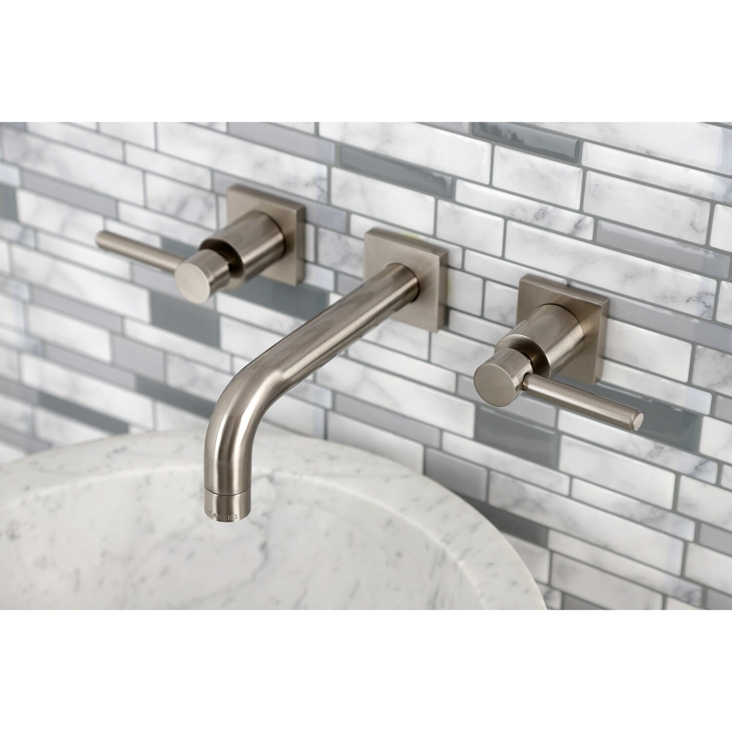Kingston Brass Concord Two-Handle 3-Hole Wall Mount Bathroom Faucet ...