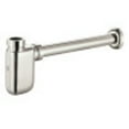 thumbnail image 1 of Kingston Brass DD8406 Trimscape 1-1/4" Brass Oval Standard Mount Bottle Trap, Polished Nickel, 1 of 2