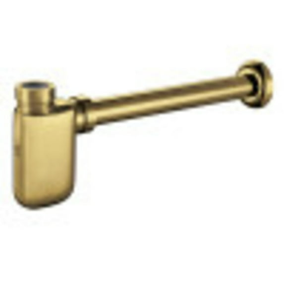 Kingston Brass DD8407 Trimscape 1-1/4" Brass Oval Bottle Trap, Brushed Brass