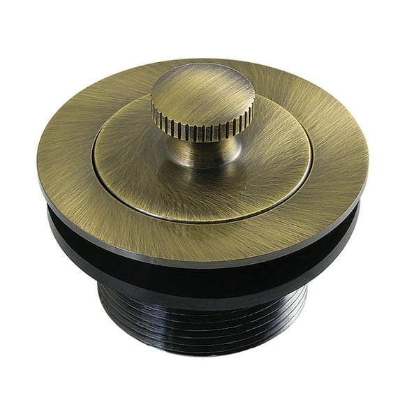 Kingston Brass DLT2083 1-1/2-Inch Brass Lift & Lock Bathtub Drain in Antique Brass