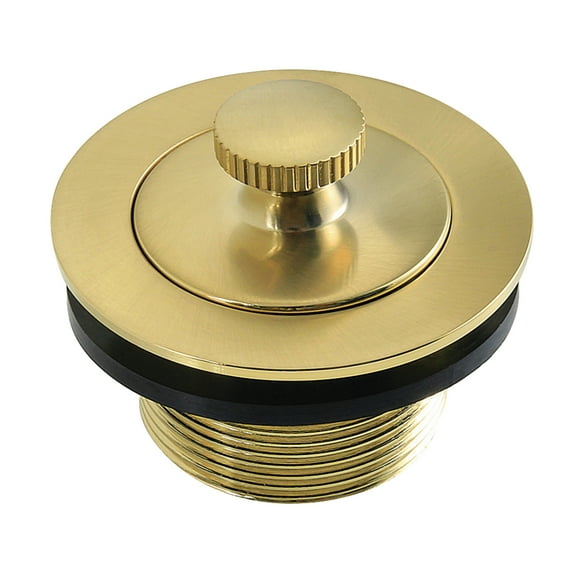 Kingston Brass DLT2087 1-1/2-Inch Brass Lift & Lock Bathtub Drain in Brushed Brass