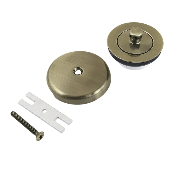 Kingston Brass DLT5301A3 Trimscape Zinc Alloy Lift and Turn Tub Drain Conversion Kit in Antique Brass