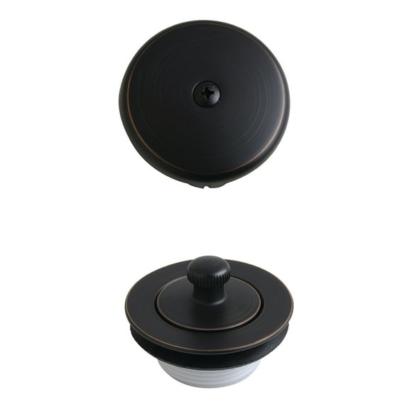 Kingston Brass DLT5301ANB Twist and Close Tub Drain Conversion Kit, Naples Bronze