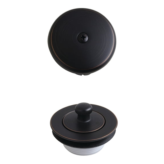 Kingston Brass DLT5301ANB Trimscape Zinc Alloy Lift and Turn Tub Drain Conversion Kit in Naples Bronze