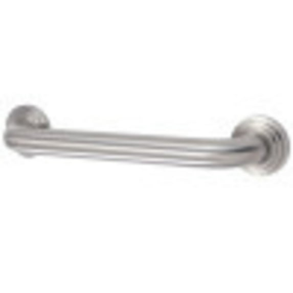 Kingston Brass DR214128 Milano 12-Inch Decorative 1-1/4-Inch OD Grab Bar, Brushed Nickel
