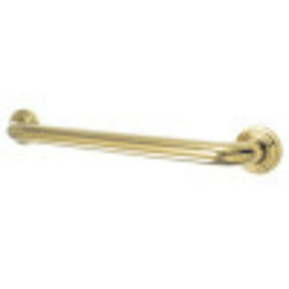Kingston Brass DR214162 Milano 16" x 1-1/4" O.D Grab Bar, Polished Brass