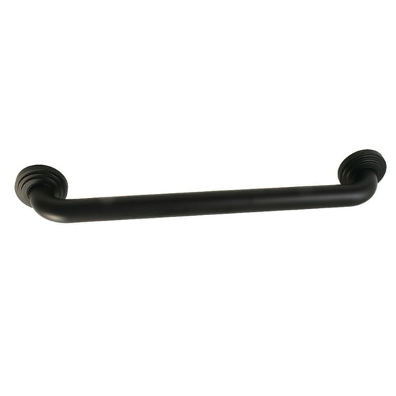 Kingston Brass DR214180 Milano 18-Inch X 1-1/4-Inch OD Decorative Grab Bar, Matte Black