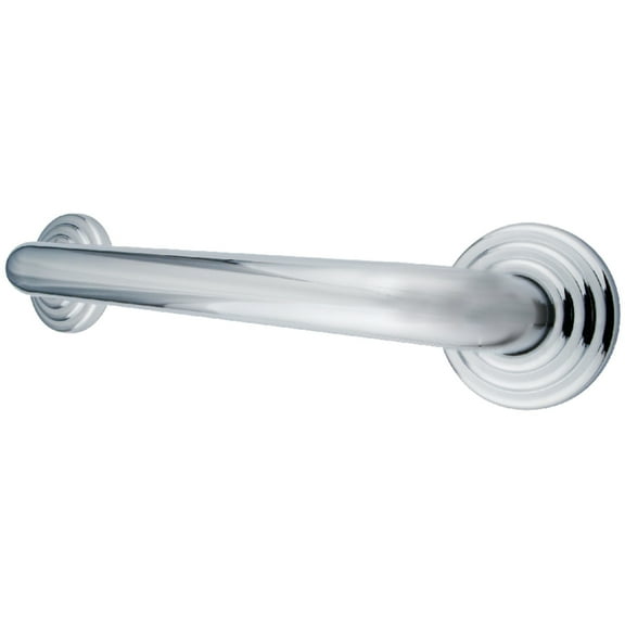 Kingston Brass DR314121 Restoration 12-Inch Decorative 1-1/4-Inch OD Grab Bar, Polished Chrome