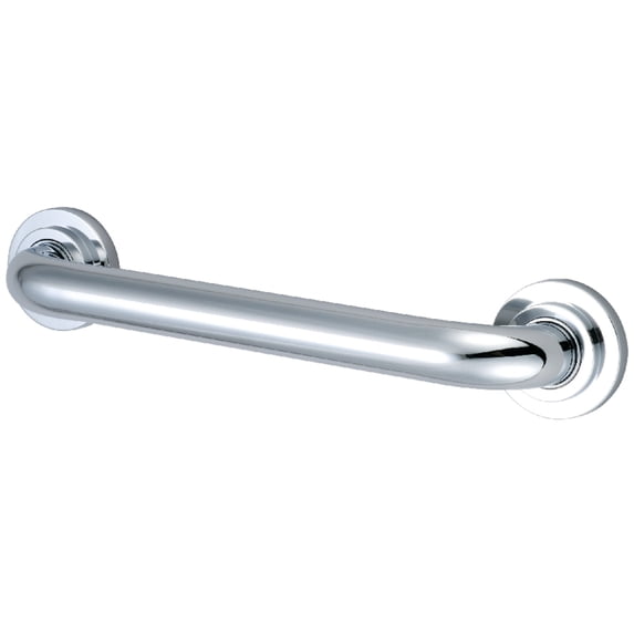 Kingston Brass DR414121 Manhattan 12-Inch Decorative 1-1/4-Inch OD Grab Bar, Polished Chrome