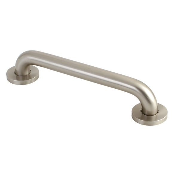 Kingston Brass DR514128 Meridian 12" Grab Bar, 1-1/4" Diameter, Brushed Nickel