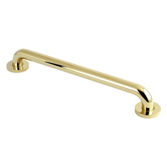 Kingston Brass DR514182 Meridian 18" x 1-1/4" O.D. Brass ADA Grab Bar, Polished Brass