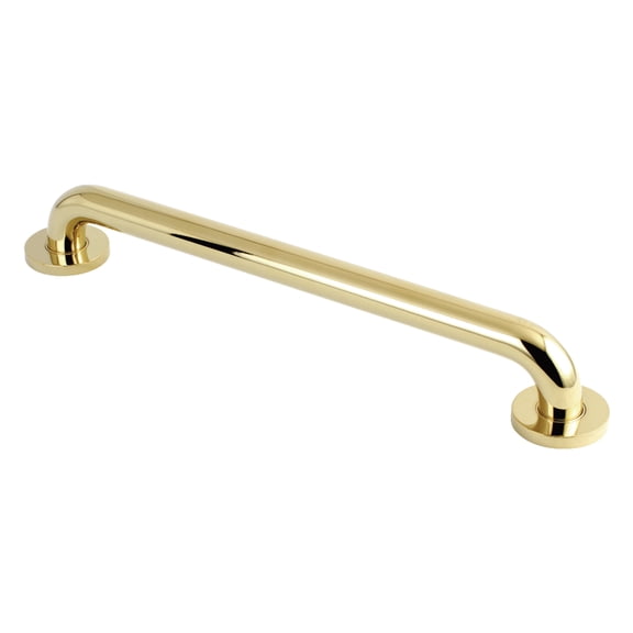 Kingston Brass DR514182 Meridian 18" x 1-1/4" O.D. Brass ADA Grab Bar, Polished Brass
