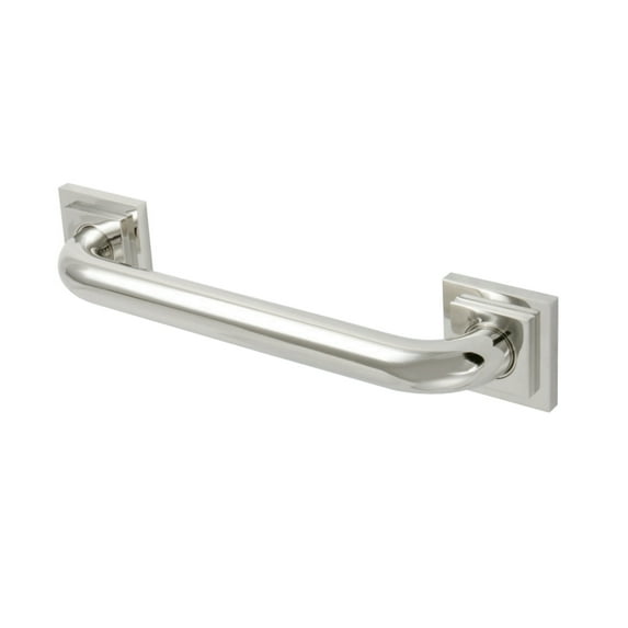 Kingston Brass DR614126 Claremont 12" Grab Bar, 1-1/4" Diameter, Polished Nickel
