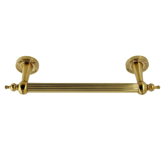 Kingston Brass DR710127 Templeton 12" x 1" O.D. Brass Decorative Grab Bar, Brushed Brass