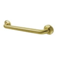 thumbnail image 1 of Kingston Brass DR714167 Metropolitan 16" Grab Bar, 1-1/4" Diameter, Brushed Brass, 1 of 2