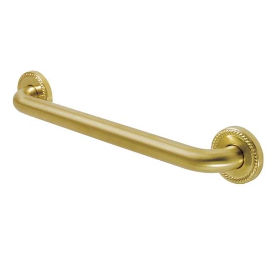 Kingston Brass DR814167 Laurel 16-Inch Decorative 1-1/4-Inch OD Grab Bar, Brushed Brass