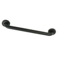 thumbnail image 1 of Kingston Brass DR814180 Laurel 18-Inch X 1-1/4-Inch OD Decorative Grab Bar, Matte Black, 1 of 2