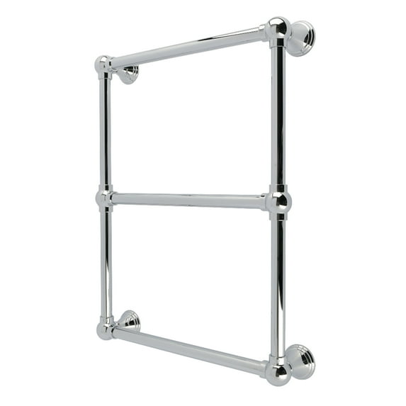Kingston Brass DTC24183CP Maximilien 18" x 24" Brass Wall Mount 3-Tier Towel Rack, Polished Chrome