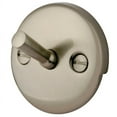 thumbnail image 1 of Kingston Brass DTL108 Round Standard Mount Overflow Plate with Trip Lever Drain, Brushed Nickel, 1 of 2