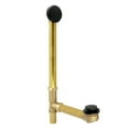 thumbnail image 1 of Kingston Brass DTT2160MB 21-Inch Brass Standard Mount Toe Touch Tub Waste and Overflow in Matte Black, 1 of 2