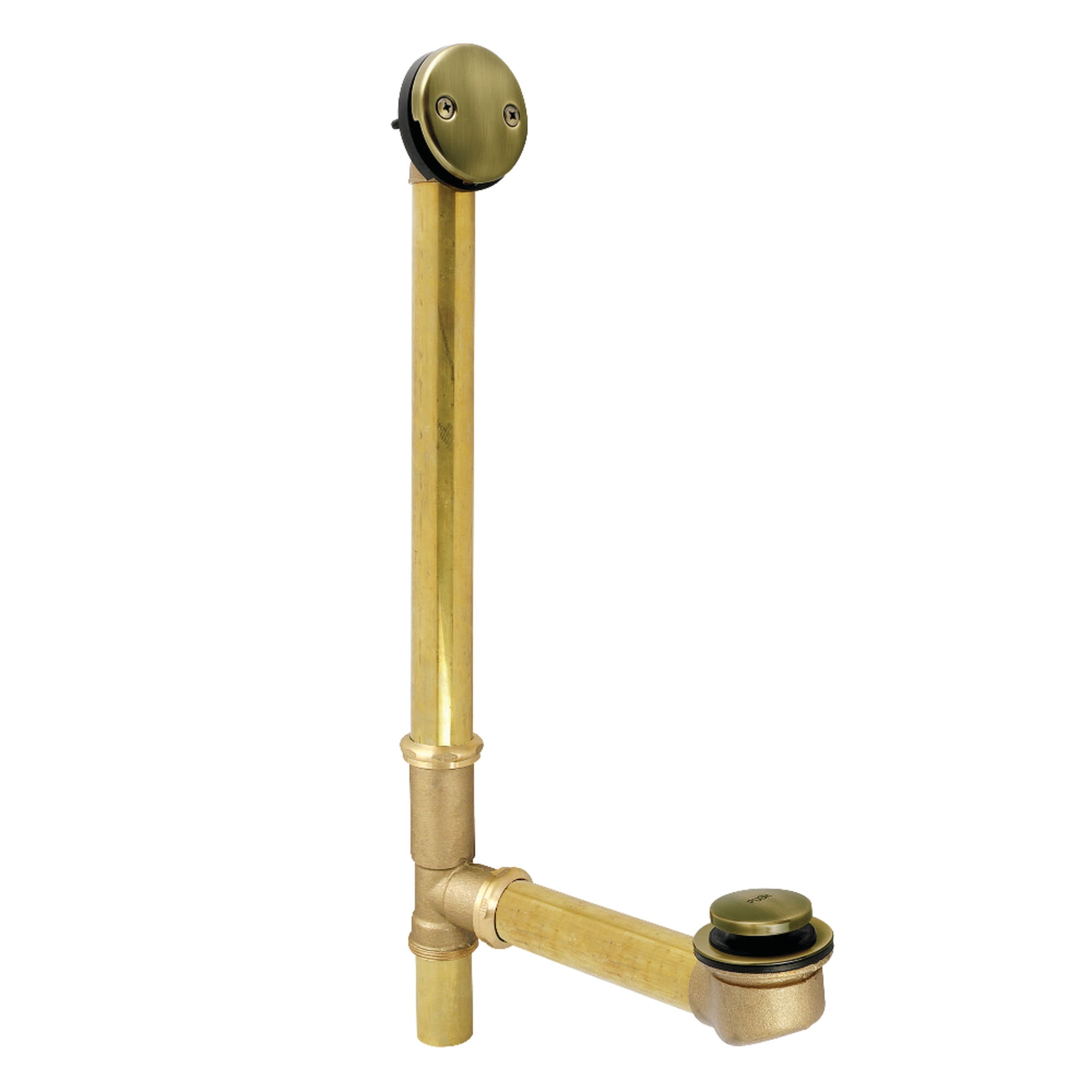 Kingston Brass DTT2163 21-Inch Brass Toe Touch Tub Waste and Overflow